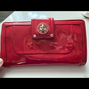 Red vinyl Marc Jacobs Wallet